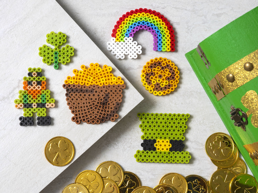 St. Patrick’s Day Perler Beads (50+ Patterns!)