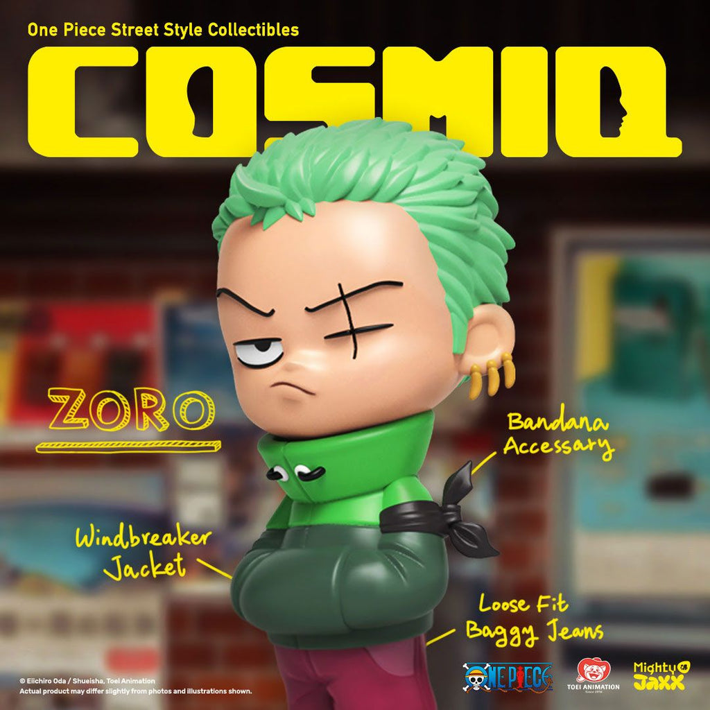 New from Mighty Jaxx: CosmiQ x One Piece - Zoro!