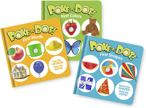 Melissa & Doug Children’s Books 3-Pack – Poke-a-Dot First Words, First Shapes, First Colors $12.92