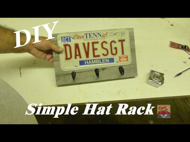 DIY Hat Rack by Dave the Woodworker (1 year ago)