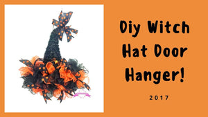 DIY Witch Hat Door hanger Wreath by Simply Charming Wreaths (3 years ago)