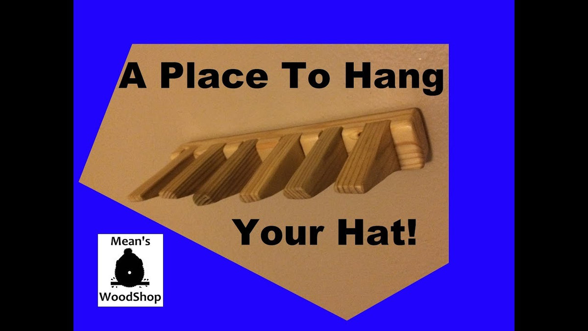 How To Make A Hat Rack From A Scrap 2X4 by Mean's Woodshop (2 years ag ...