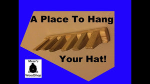 How To Make A Hat Rack From A Scrap 2X4 by Mean's Woodshop (2 years ago)