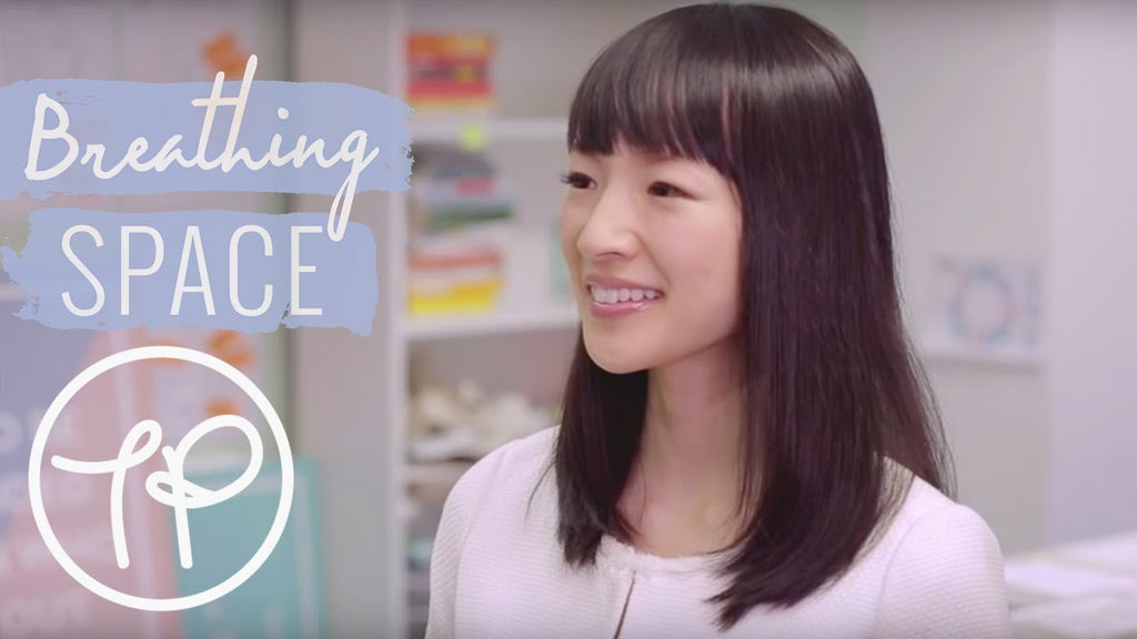 International decluttering sensation Marie Kondo shows us how to tidy our desks in The Pool offices ...