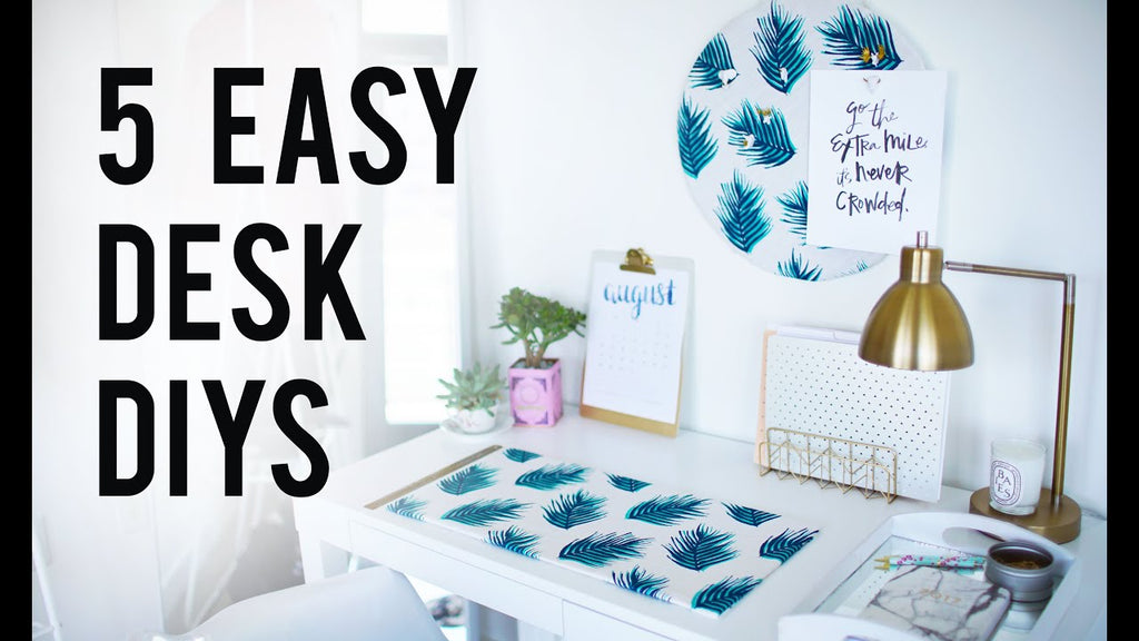 Today I want to show you 5 of my latest easy DIY desk decor and organization ideas for this year! These how to projects are perfect for planning out your desk for ...