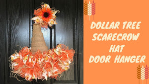 DOLLAR TREE SCARECROW HAT DOOR HANGER | DIY | 2019 by April Griffin (1 year ago)