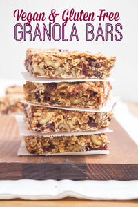 With many of you on the road enjoying summer travels right now, I thought it was the perfect time to re-share this old favorite portable vegan + gluten free granola bars recipe