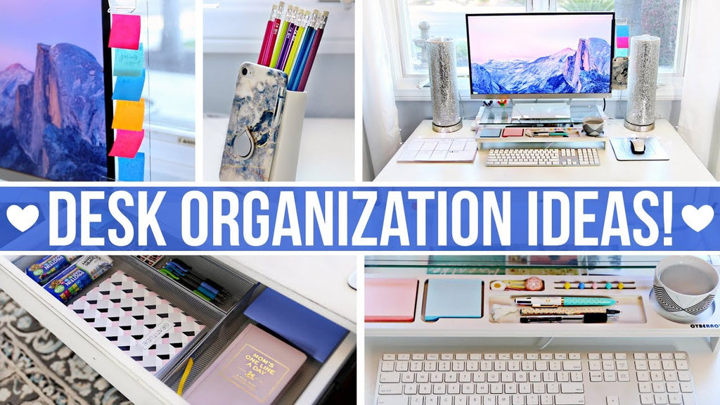 Easy office and desk organization ideas