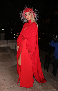 Rita Ora Looks Like Little Red Riding Hood’s Sexy Older Sister in This Chic Esemble