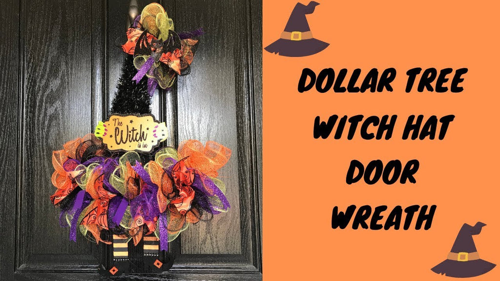 DOLLAR TREE WITCH HAT DOOR HANGER | DIY | 2019 by April Griffin (1 year ago)