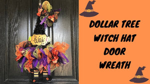 DOLLAR TREE WITCH HAT DOOR HANGER | DIY | 2019 by April Griffin (1 year ago)