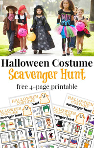 Make Halloween and trick-or-treating even more exciting with a Halloween costume scavenger hunt