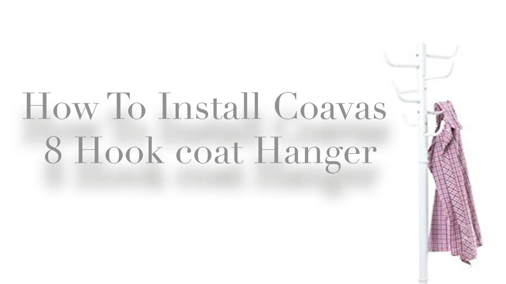 Coavas White 8 Hook Metal Coat Hat Umbrella Clothes Rack Holder Hanger Tree by MakeUp with Marianne (4 years ago)