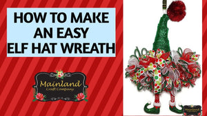 How to Make an Easy Elf Hat Wreath Door Hanger by Rhodes Handmade (2 years ago)