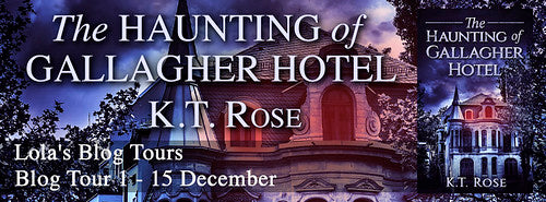 This is my stop during the blog tour for The Haunting of Gallagher Hotel by K.T