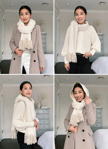 2 chic yet practical ways to style a scarf