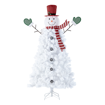Holiday Time Pre-Lit Snowman Artificial Christmas Tree Only $22.25! (Reg $89)