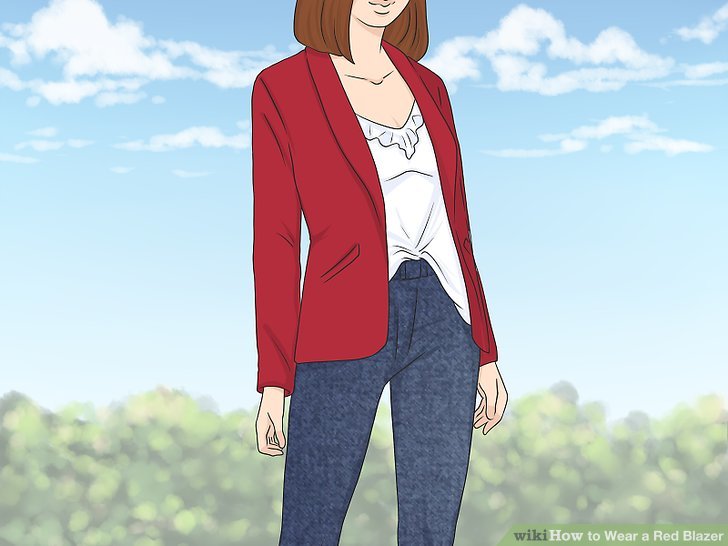 How to Wear a Red Blazer