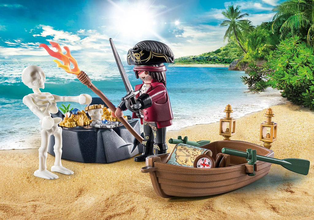 Playmobil Starter Pack Pirate with Row Boat