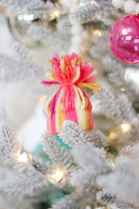 The Cutest DIY Yarn Hat Ornaments