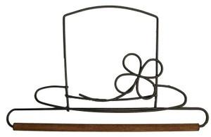 6in Leprechaun Hat Hanger With Stained Dowel Silver