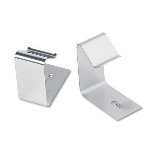 Quartet : Flexible Metal Cubicle Hangers for 1 1/2 to 2 1/2in Panels, Two per Set -:- Sold as 2 Packs of - 2 - / - Total of 4 Each