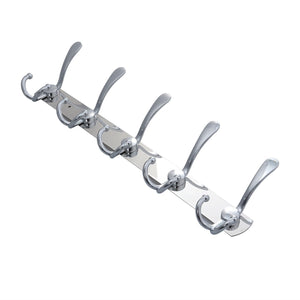 TOYMYTOY 2pcs Wall Mounted Coat Hook 2 Pack Rack with 5 Stainless