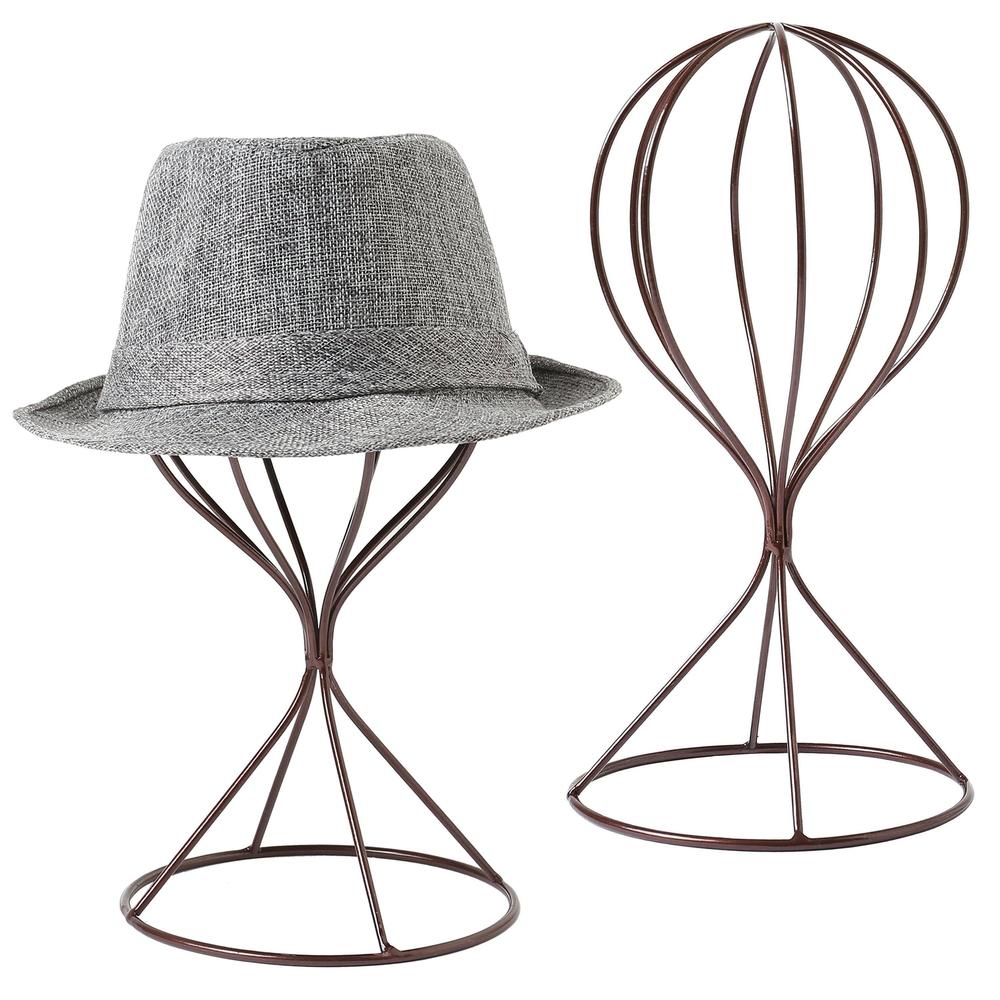 Modern Metal Hat Stands Tabletop, Set of 2